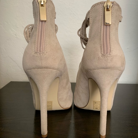 Call It Spring Lace Up Heels - Picture 3 of 5